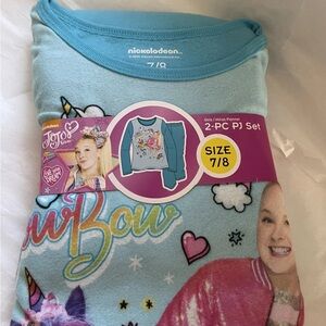 Jojo Siwa Pajama Set Girls Size 7/8 2PC Fleece Living Your Dream Nickelodeon